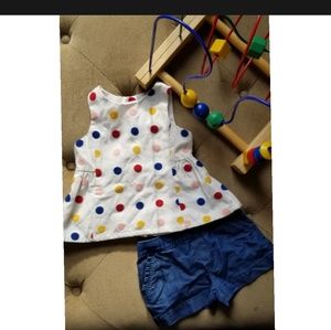 Polka Dot Fit and Flare Top